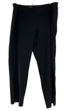 Eileen Fisher Woman Black Pull-On Stretch Knit Pants 2X casual career work class