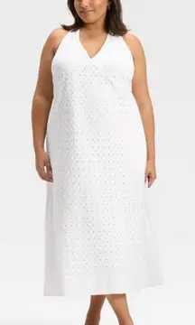 NWOT Women's Eyelet Maxi A-Line Dress - A New Day™