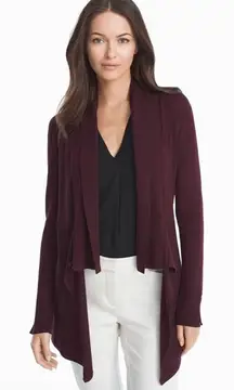 ✨White House Black Market Maroon Sz Small Cardi Sweater✨
