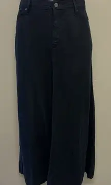 NYDJ Over-dye Black Lift Tuck Technology Maxi Skirt Black Elastic Waist- Large