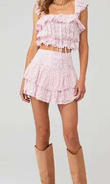 LOVESHACKFANCY MIA TOP & ANTILA SKIRT Set‎