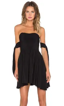 Deetz Strapless Cocktail Dress New Black Medium