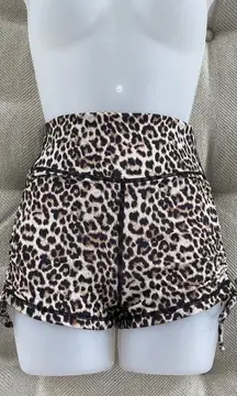 Zyia Active Cheetah Print Scrunch Shorts Mob Wife S