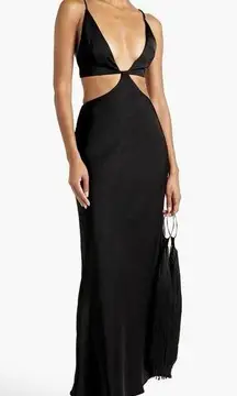 Bec & Bridge  Ciao Bella cutout satin-crepe maxi dress, Sz 8, NWT, A04, $93
$93