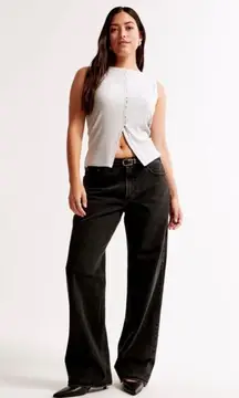 Abercrombie Curve Love Low Rise Baggy Jean