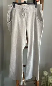 Norma Kamali gray wide leg sweatpants XXL