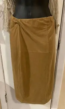 The Vintage Shop faux Suede pencil skirt LG.