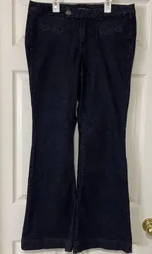 Lane Bryant Women's Flare Genius Fit Jeans Dark Wash Size 14