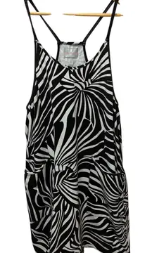 Free People Movement Hot Shot Zebra Printed Romper Size Small Trendy Comfy