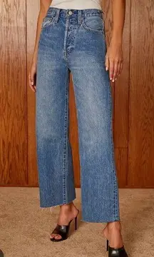 Aritzia Denim Forum Farrah High Rise Wide Leg