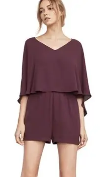 BCBGMAXAZRIA "Carie" Burgundy Short Romper