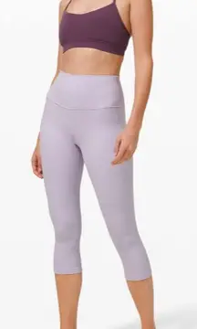 Lululemon Align Crop 21” Lavender Dew Size 4