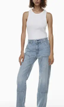 Aritzia‎ Denim Forum The Lou Low Rise Carpenter Loose Fit  Utility Cargo Jeans