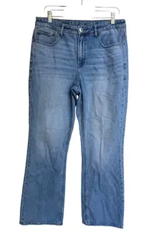 American Eagle 90s Bootcut Jeans High Rise Light‎ Wash Denim Size 12