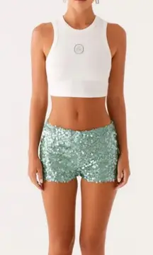 Peppermayo Madison Sequin Mini Shorts