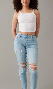 Stretch Ripped Curvy 90s Skinny Jeans