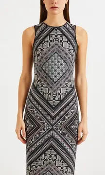 WHBM Petite Reversible Printed Sleeveless Sheath Dress Size XSP‎ NWT