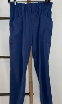 Athleta Skyline Paper Bag High Waisted Blue Pants Size 4