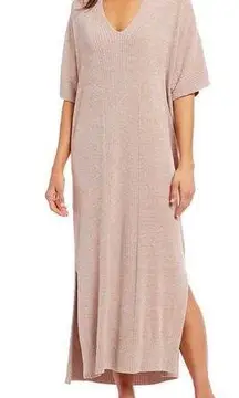 Barefoot Dreams Cozy Chic Ultra Lite Caftan One Size Midi Dress