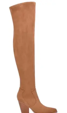 Marc Fisher Gwyneth Over the Knee Camel Brown Boots Sz 9 New