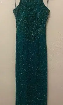 Vintage Silk Beaded Gown