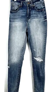 Rewash Brand Distressed High Waisted Super High Rise Vintage Reunion Jeans 0 24