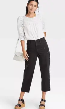 Universal Thread | Black Vintage Straight High-Rise Jeans | Size 6 / 28