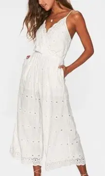 Ciara Ivory White Eyelet Jumper 