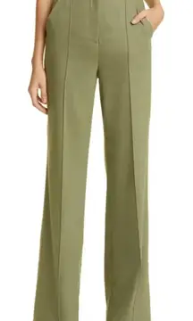 Nordstrom Classiques Entier‎ Green Pleat Front Dress Pant Size 14