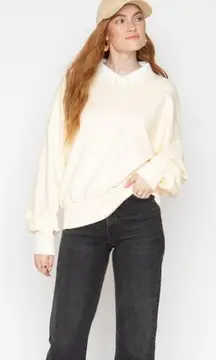 CALLAHAN KNITWEAR Diana‎ Collared Sweatshirt NWT Sz Med