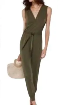 HEARTLOOM Rivky Knit Jumpsuit Green Size small