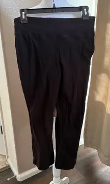 Eileen Fisher brown straight leg viscose nylon ankle pants