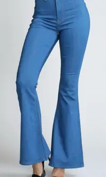 Vibrant Miu Flare Jeans Size 15 W31 • Stretchy High Rise Denim.
