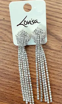 💥 NWT Lovisa Silver Dangle Knot Earrings