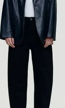 &Denim H&M Barrel Loose Fit High Waist Size 8 Black Balloon Oversized Casual 90s