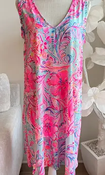 Lilly Pulitzer Aron Shift Sleeveless Dress In Multi Island De coco