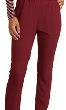 Marine Layer Allison High Rise Pant Cabernet Red Wine