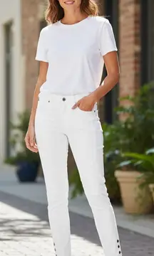 Peruvian Connection Ryder Pants Cream Size 4