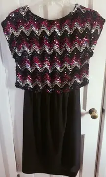 Vintage sequin Sparkly midi dress 💖 M/L