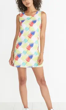 Marine Layer Verdure Dress Size XS Sleeveless Colorful Palm Leaf Tropical Print‎
