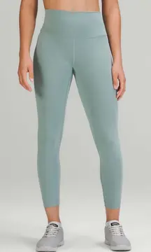 Lululemon Wunder Train High-Rise Tight 25” Size 4 Misty Glade Workout Running