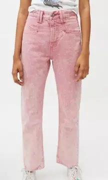 Urban Outfitters BDG Pink High Waist Issa Cowboy Jeans concert festival