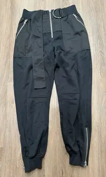 Phillip Lim Women's Belted Waist‎ Joggers - Pants Size Xs Black with Belt