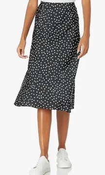 NWT The Drop Womens Black White Polka Dot Midi Skirt Size  XS =