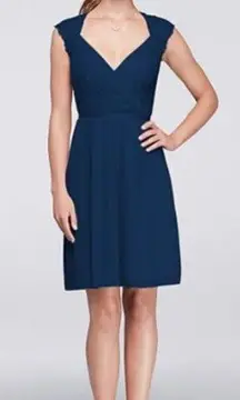 David’s Bridal Bridesmaid’s Dress Navy  