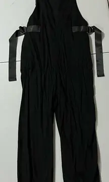 Black Cargo Utility Overalls Coveralls Jumpsuit Pants Joggers Size M ⛓️