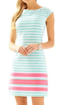 Lilly Pulitzer Womens Lana Cap Sleeve Poolside Blue Striped Dress - Size‎ XL