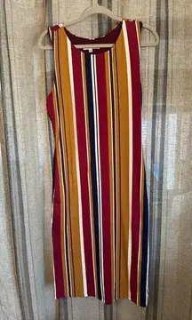 Velvet Torch lovely striped dress EUC