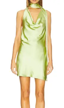 SNDYS Rosanna Mini Dress in Lime
