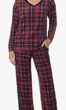 NWT Nautica Women’s 2-pc Lightweight Fleece Pajama Sleepwear Set Pants w-Pockets